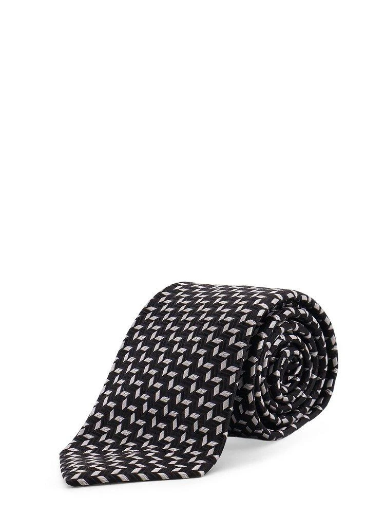 Giorgio Armani Giorgio Armani Jacquard Pointed Tip Tie 1