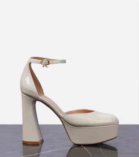 Gianvito Rossi Hilary patent leather platform pumps 4