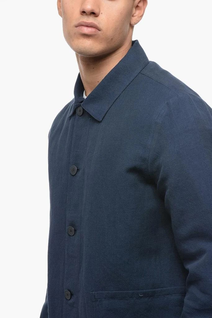 A.P.C. A.P.C. Linen Blend Single-Breasted Blazer 3