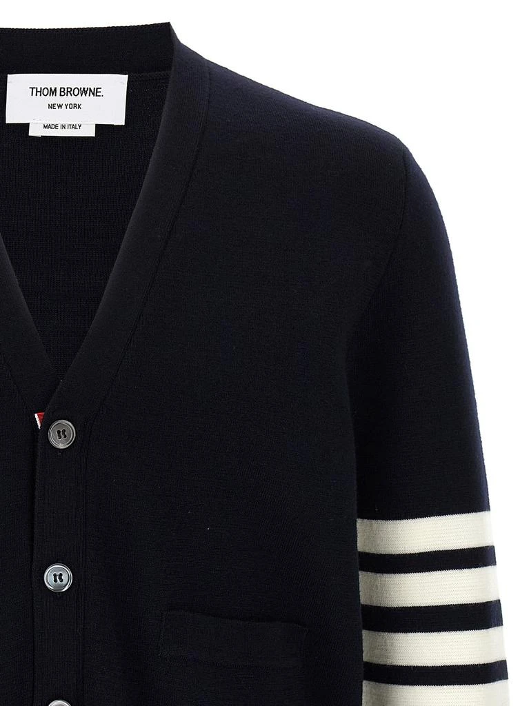 Thom Browne Thom Browne 4-Bar Striped Straight Hem Cardigan 3