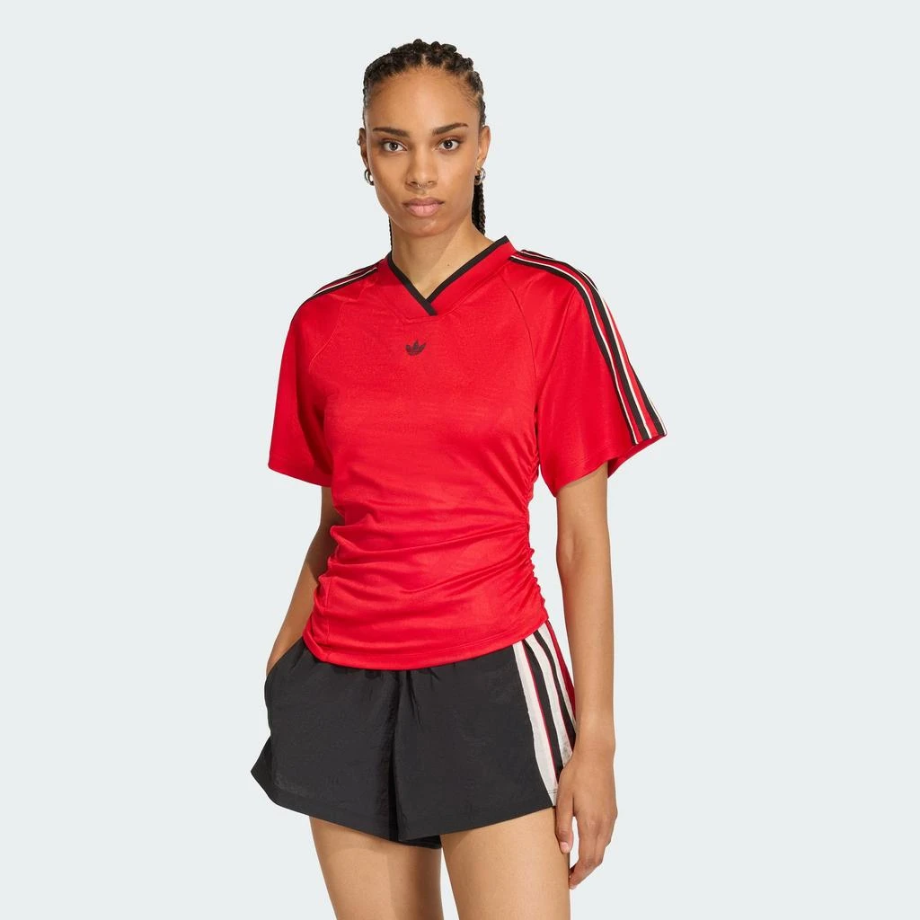 Adidas Women
s ROUCHED FOOTBALL JERSEY