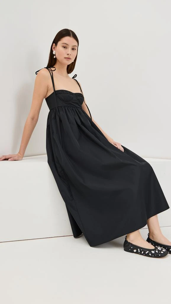 CECILIE BAHNSEN Alena Dress Recycled Faille Black 4