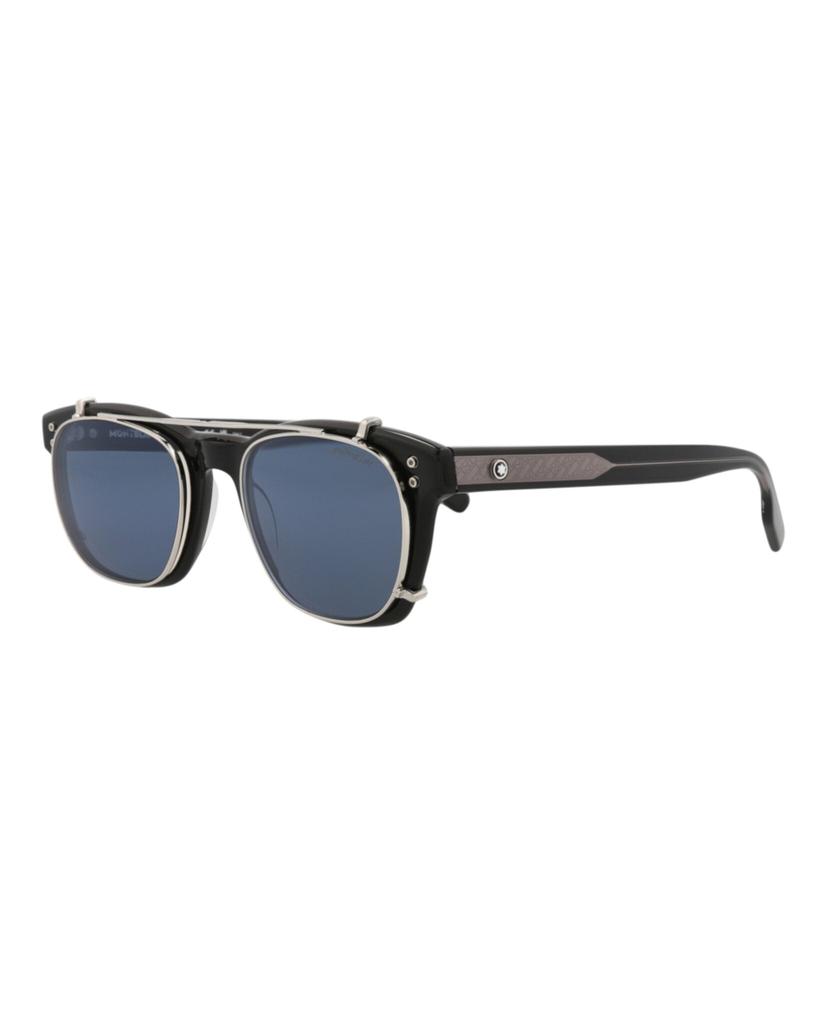 MontBlanc Square-Frame Acetate Sunglasses