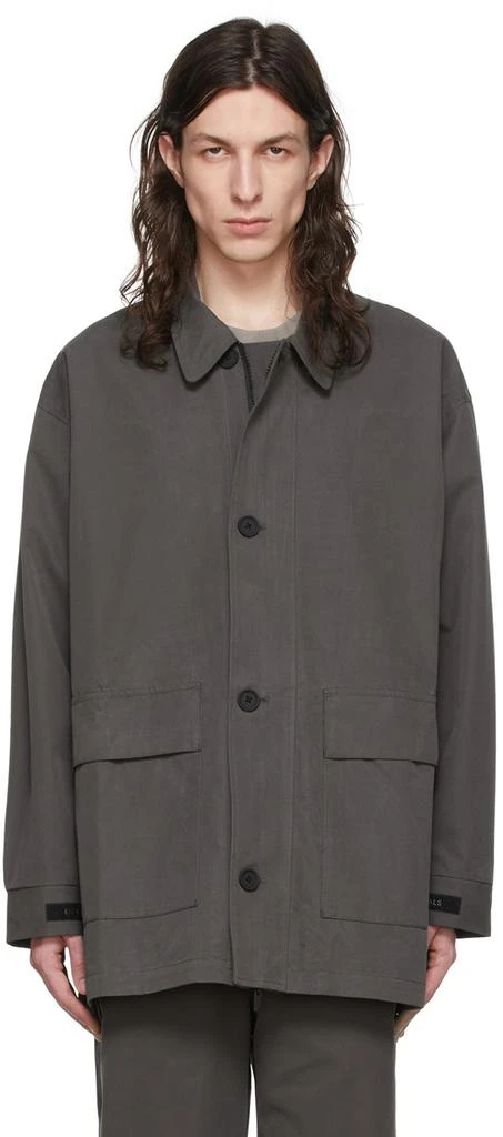 Fear of God ESSENTIALS Black Cotton Jacket 1