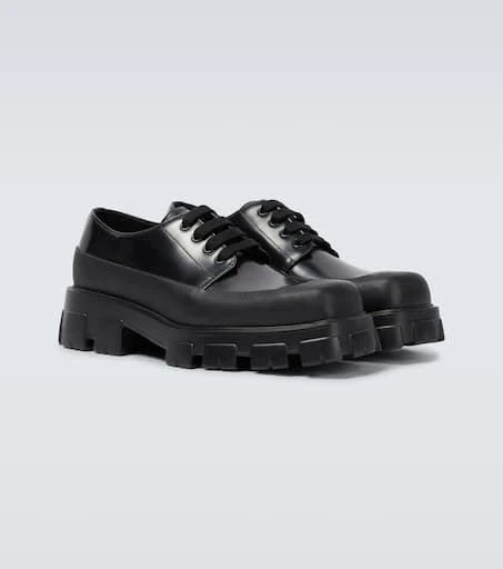 Prada Paneled leather Derby shoes 5