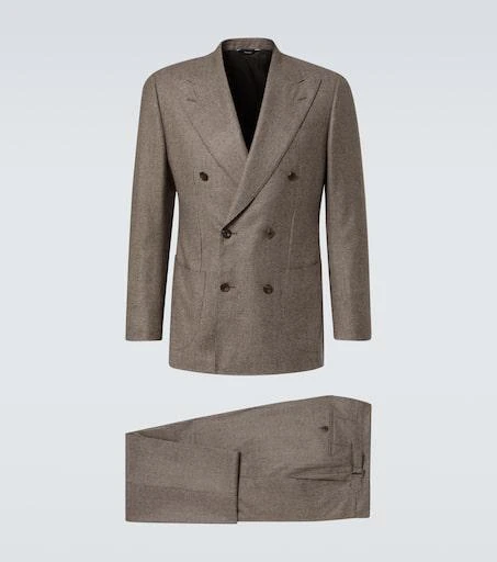 Thom Sweeney Prince of Wales check wool suit 1