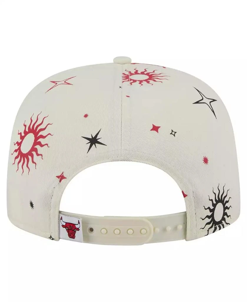 New Era Men's Cream Chicago Bulls Lunar Golfer Snapback Hat 4
