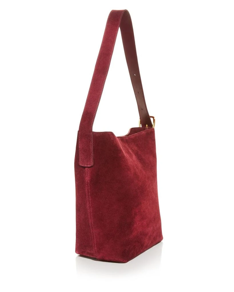 Madewell The Essential Bucket Tote in Suede 4