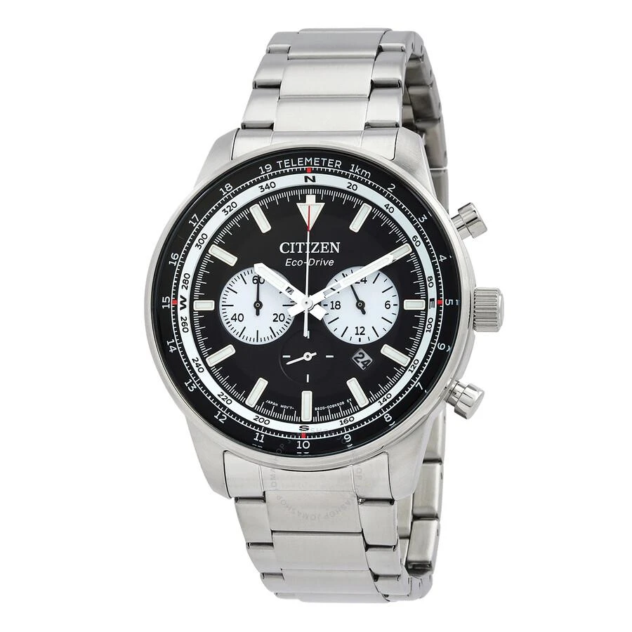 Citizen Chronograph Eco-Drive Black Dial Men's Watch CA4500-91E 1