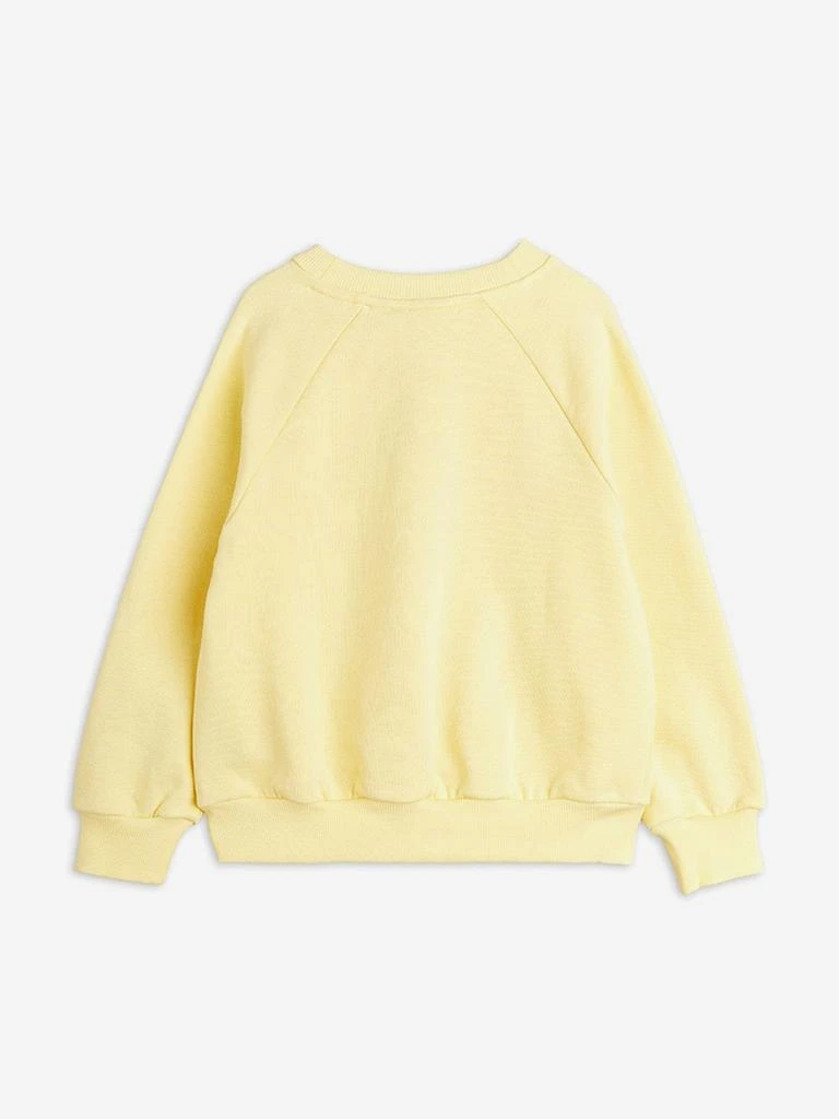 Mini Rodini Girls Ladybugs Embroidered Sweatshirt in Yellow 3