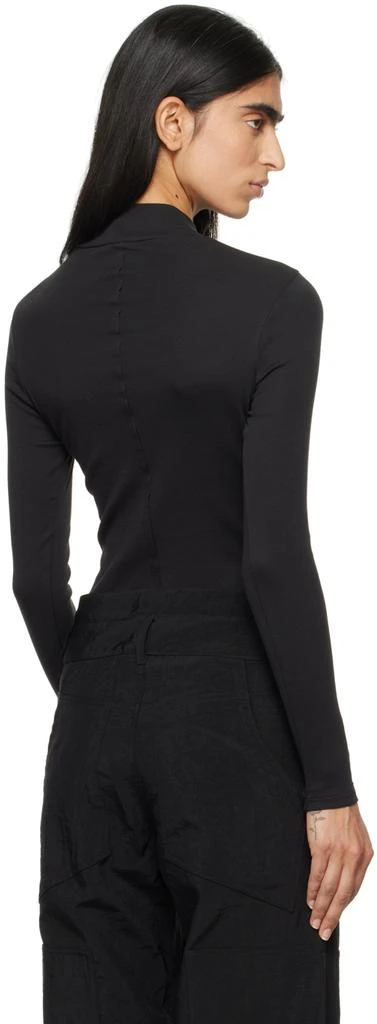 Eckhaus Latta Black Lapped Baby T-shirt 3