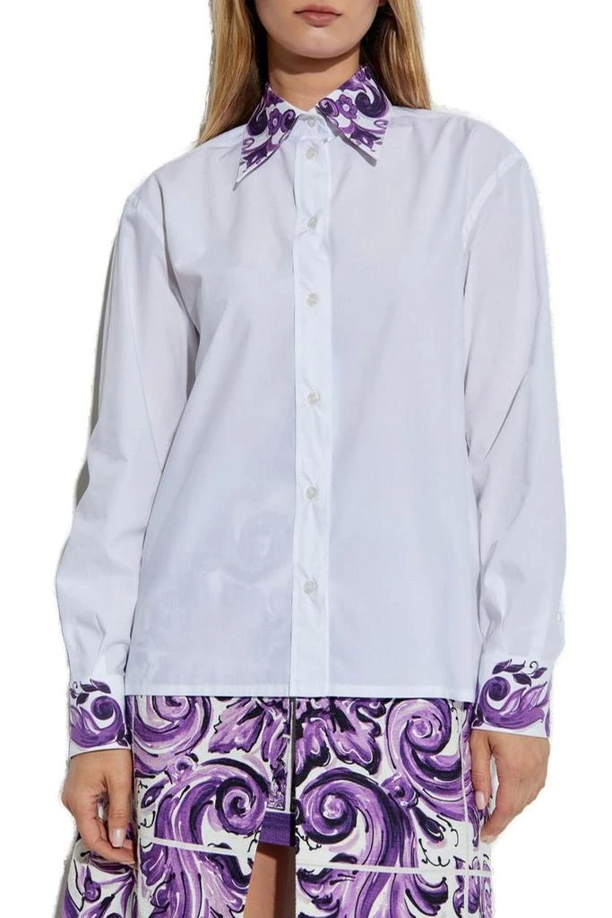 Dolce 
Gabbana Dolce 
Gabbana Majolica Printed Long-Sleeved Shirt 2