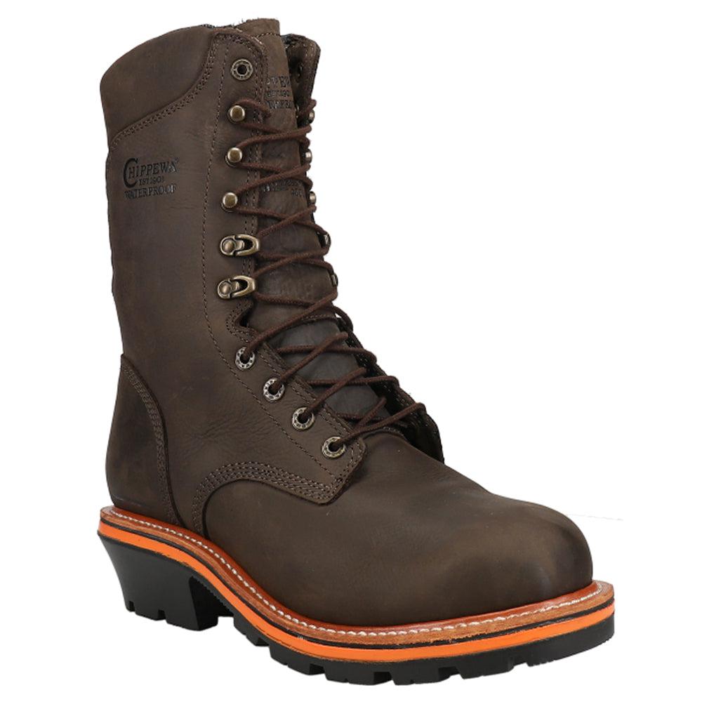 Chippewa Thunderstruck Logger 10 inch Waterproof Soft Toe Work Boots