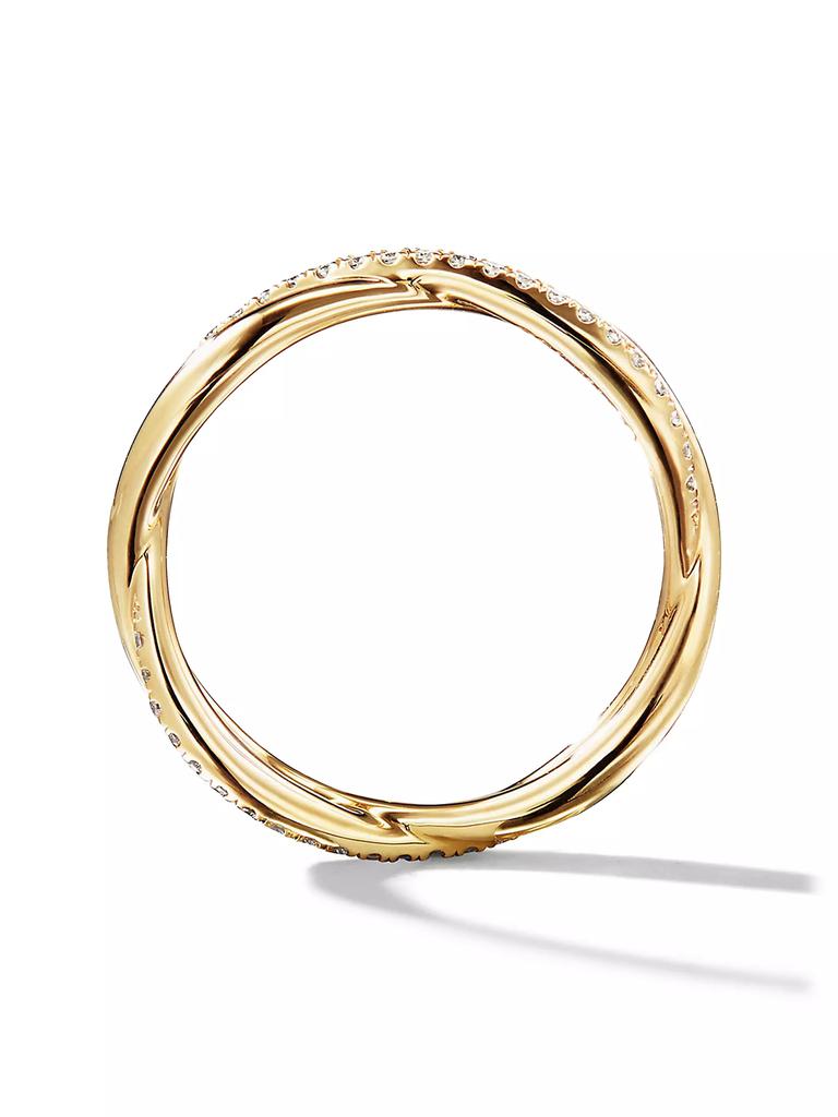 David Yurman Infinity Band Ring in 18K Yellow Gold