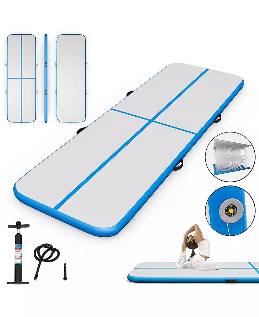 Costway 1 PCS 10' Inflatable Gymnastics Mat Floor Mats