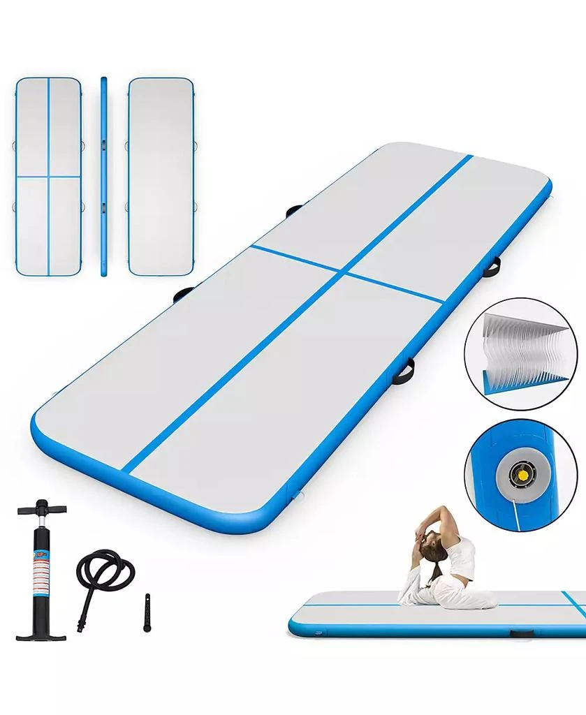 Costway 1 PCS 10' Inflatable Gymnastics Mat Floor Mats 1