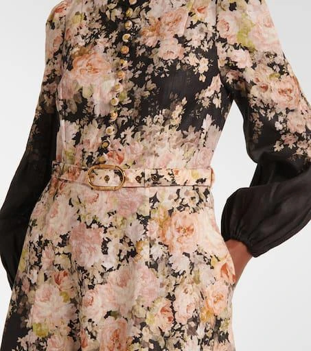 Zimmermann Floral linen midi dress 5