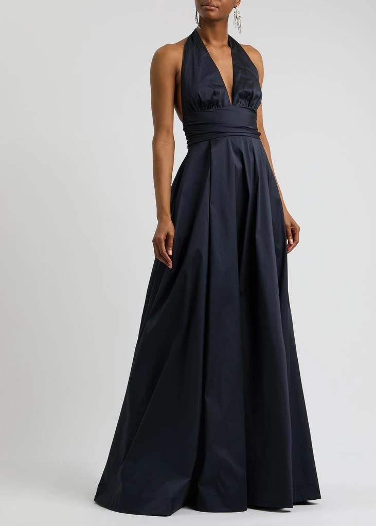 Bernadette Monroe halterneck taffeta gown 2