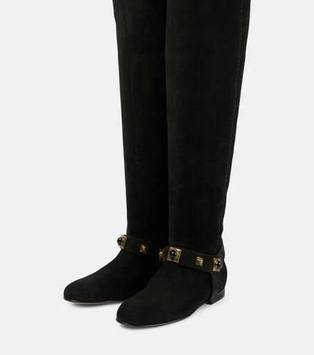 ETRO Crown Me suede knee-high boots 5