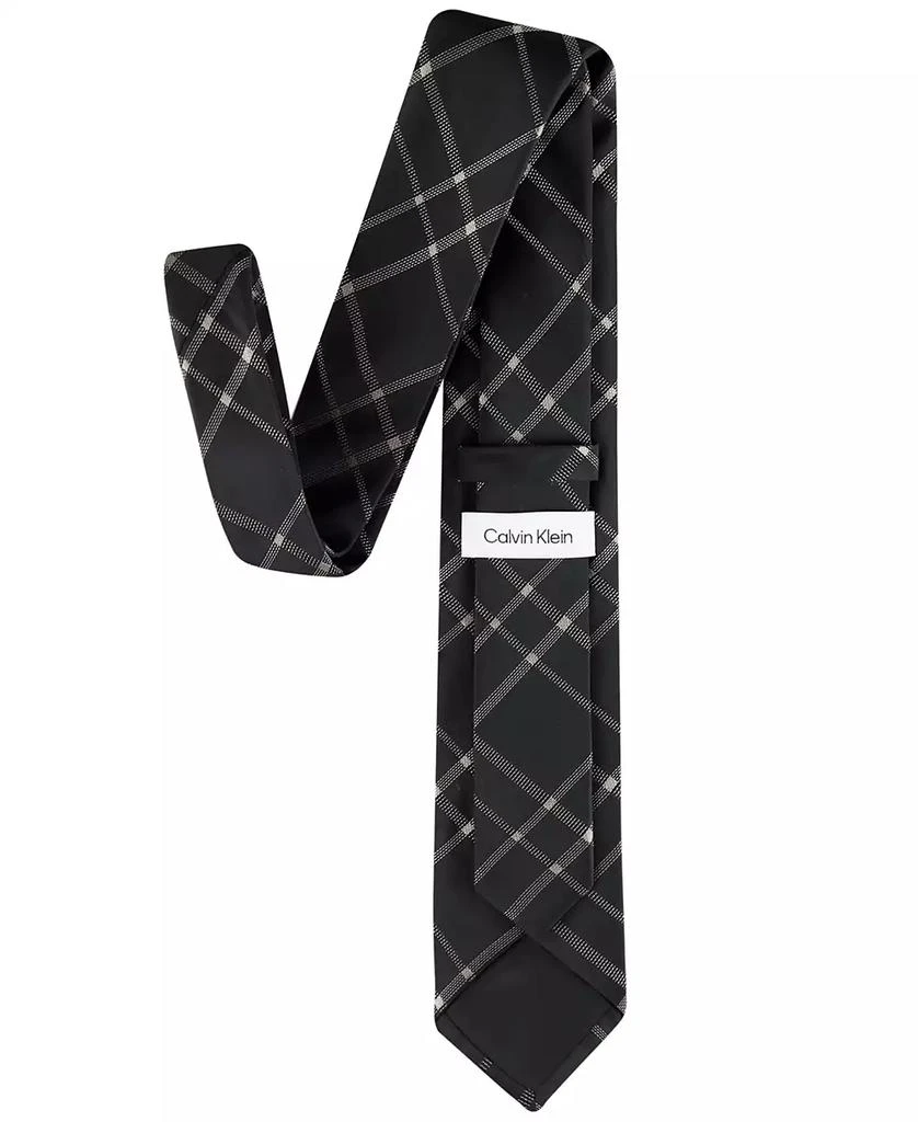 Calvin Klein Men's Stitch Plaid Tie 3
