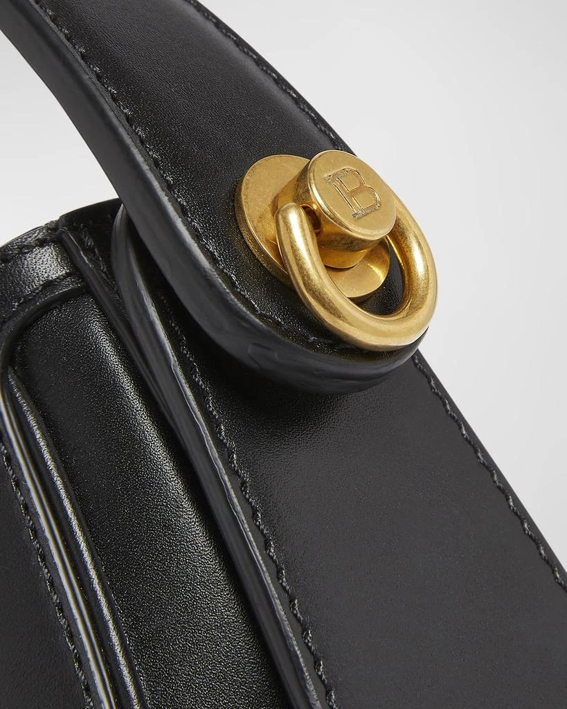 Balmain Jolie Madame Small Top-Handle Bag in Box Leather 5