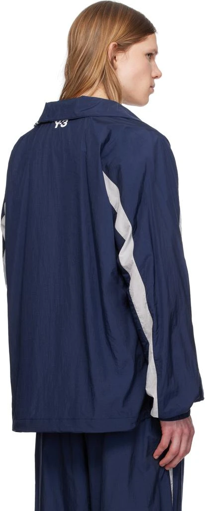 Y-3 Blue 3 Stripes Nylon Shell Jacket 3