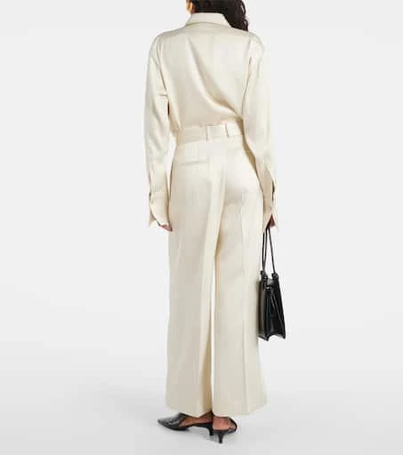 Jil Sander Satin wide-leg pants 3