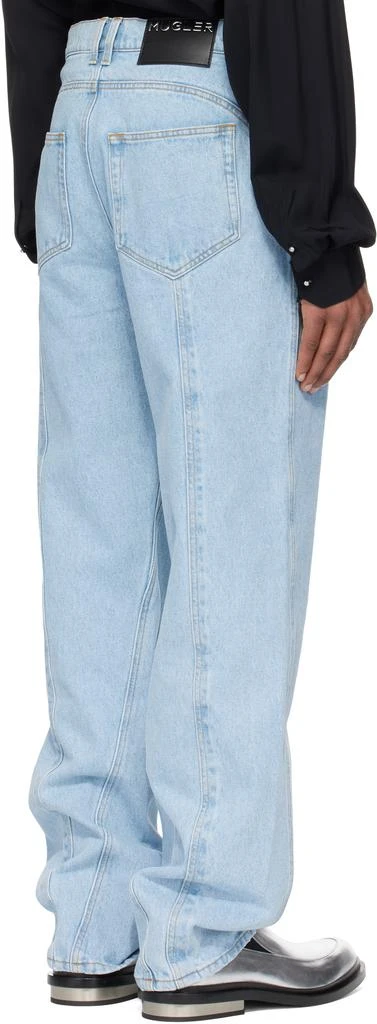 Mugler Blue Straight Leg Jeans 3