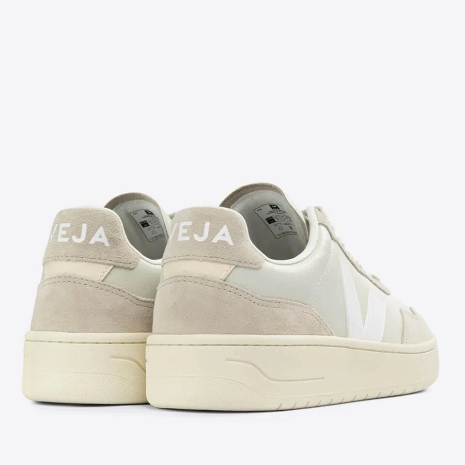 Veja VEJA WOMEN'S V-90 BASTILLE LEATHER AND SUEDE TRAINERS 4