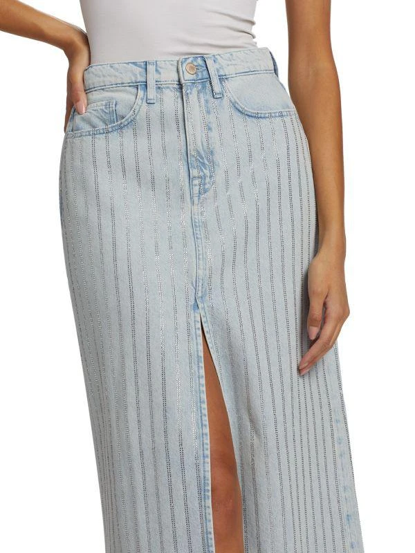 Triarchy Ms. Sofiane Crystal-Embellished Denim Skirt 4