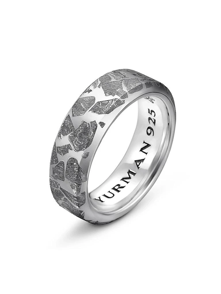 David Yurman Meteorite Band Ring in Sterling Silver, 8.5MM 2