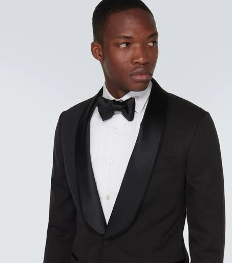 Brunello Cucinelli Single-breasted silk tuxedo jacket 5