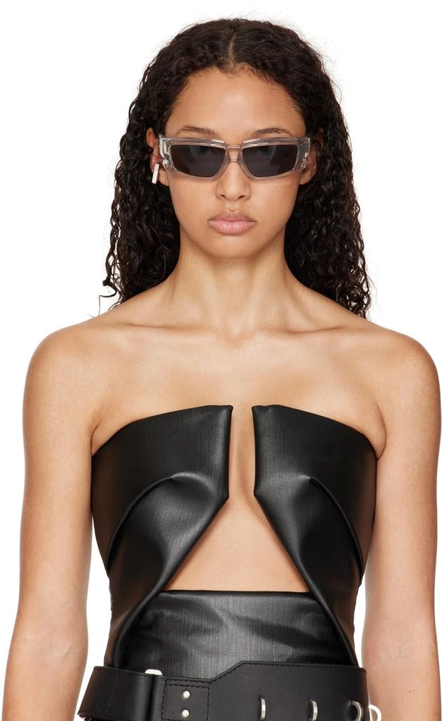 Rick Owens Silver Porterville Round Prong Ear Cuff 3