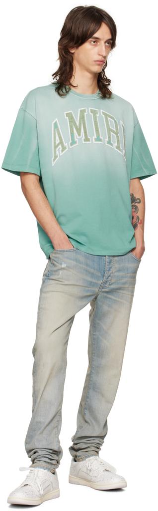 AMIRI Blue Vintage Oversized T-shirt - T-Shirts - Compare