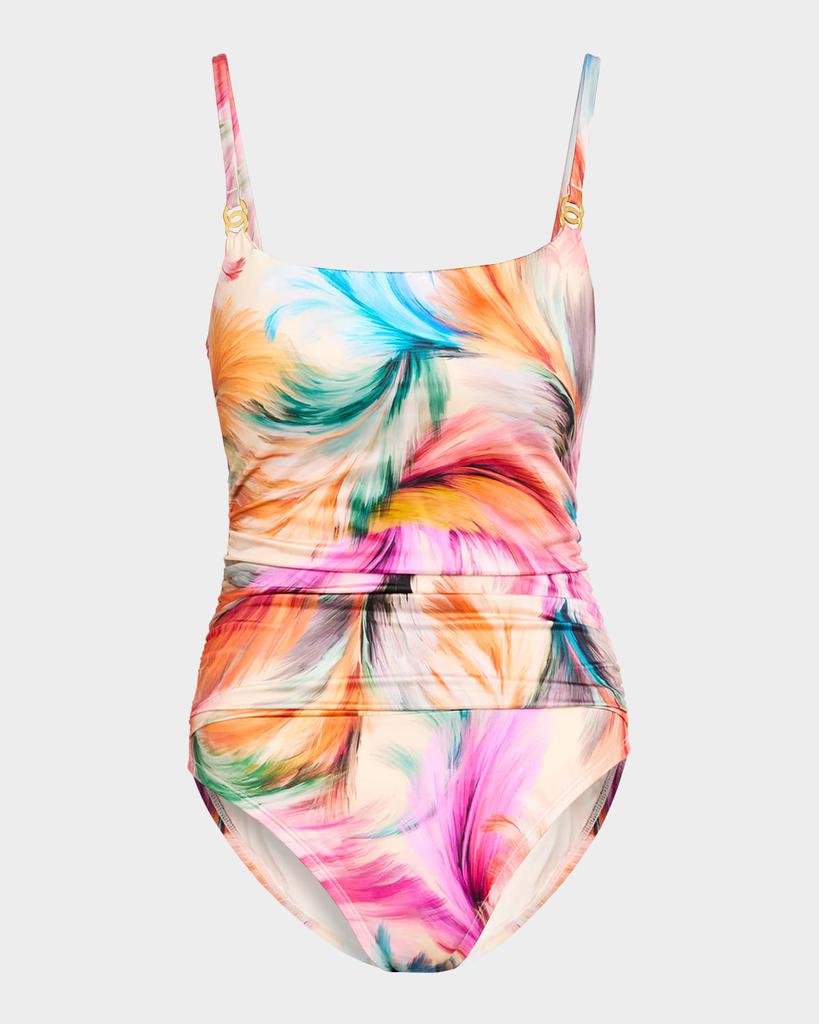 La Blanca Feathered Impressions Lingerie One-Piece Swimsuit