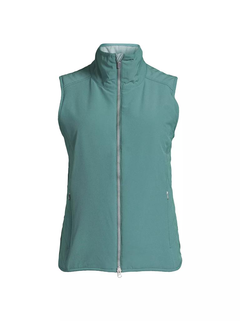 Zero Restriction Saige Quilted-Side Zip-Up Vest