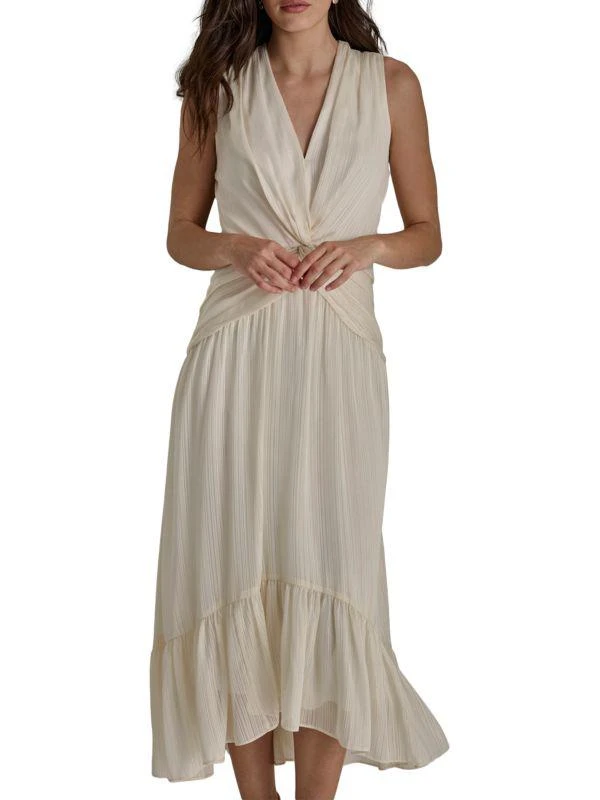chinese dress ladies Cut-Out Long A-Line Prom Dress with Twist Front Black / 12