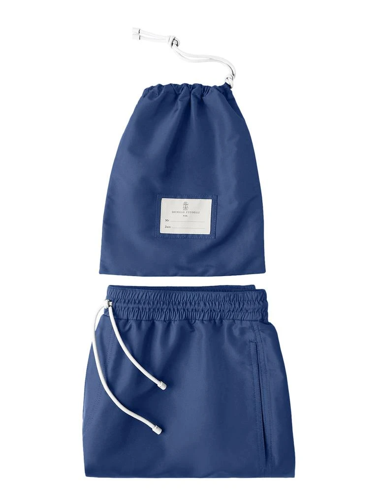 Brunello Cucinelli SWIMSUIT WITH EMBROIDERED LOGO 4