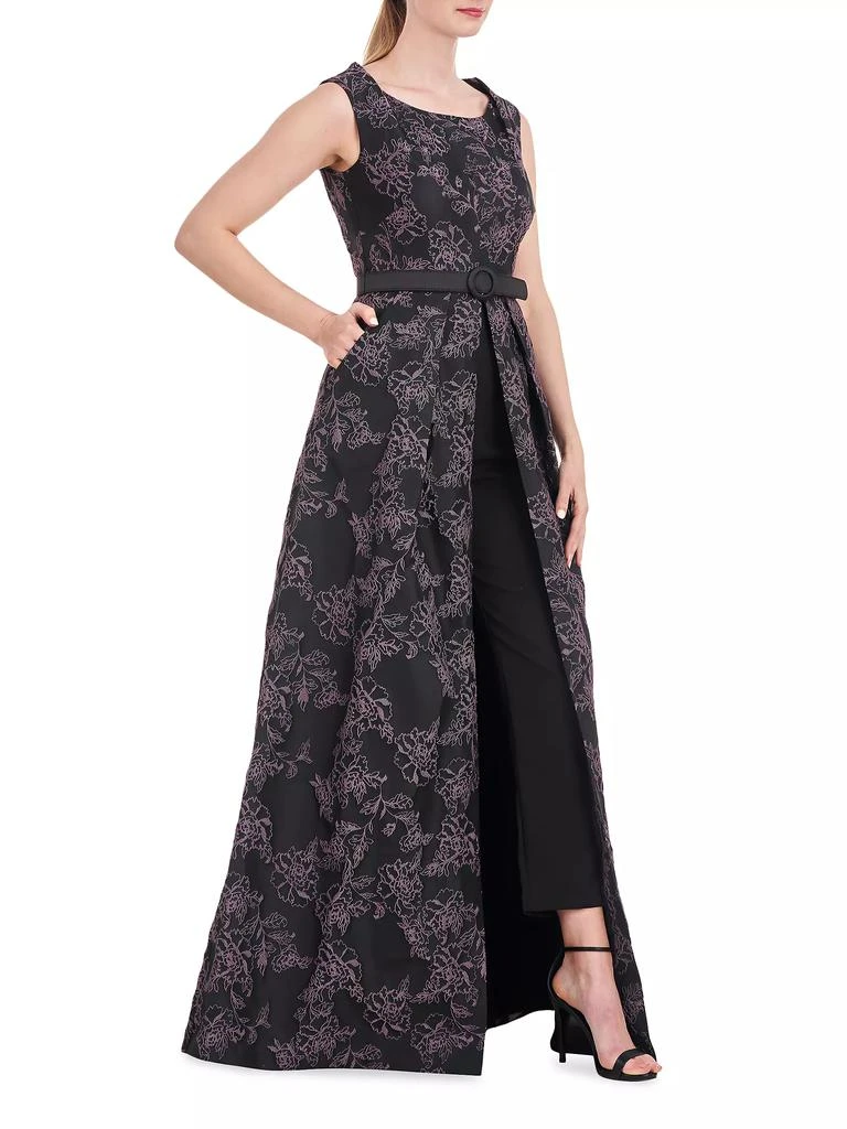Kay Unger Everlee Floral Walk-Thru Jumpsuit 3