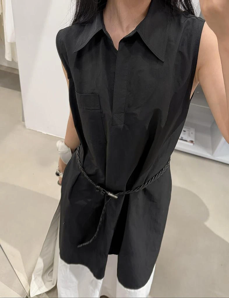Pixie Market Black and White Collar Shirt Dress 6