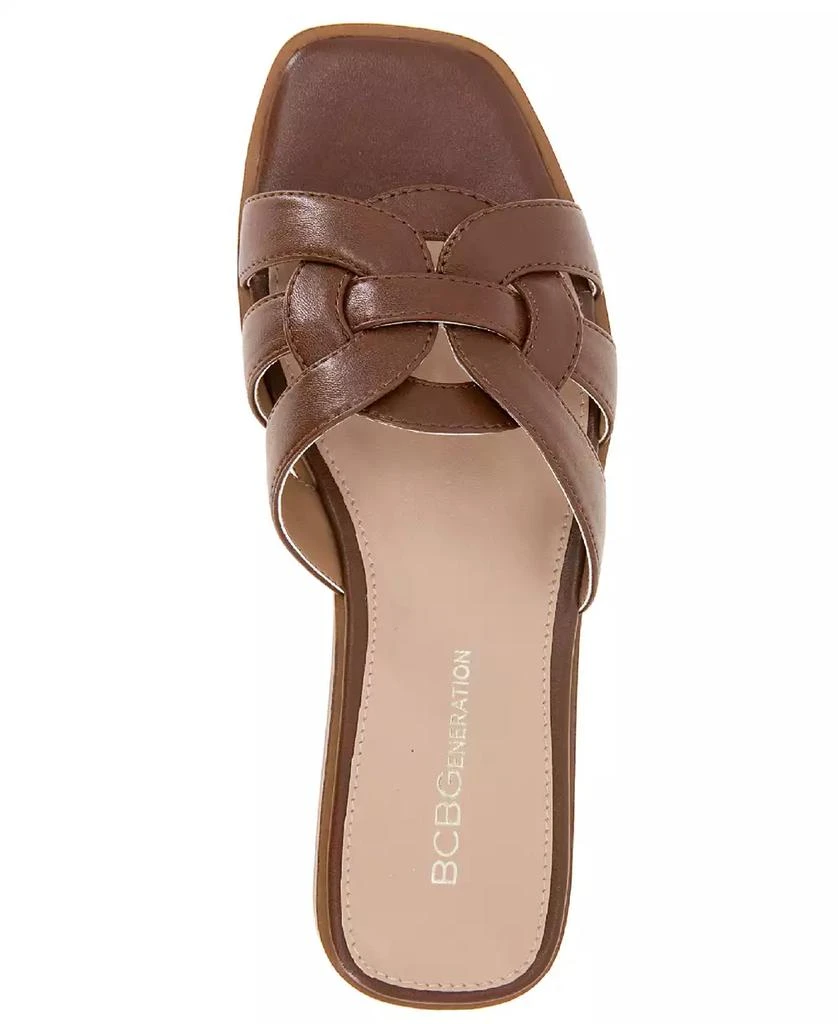 BCBG Women's Meltem Slide Flat Sandals 4