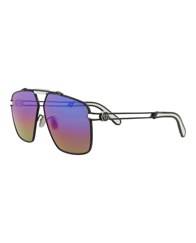 Philipp Plein Aviator-Frame Titanium Sunglasses