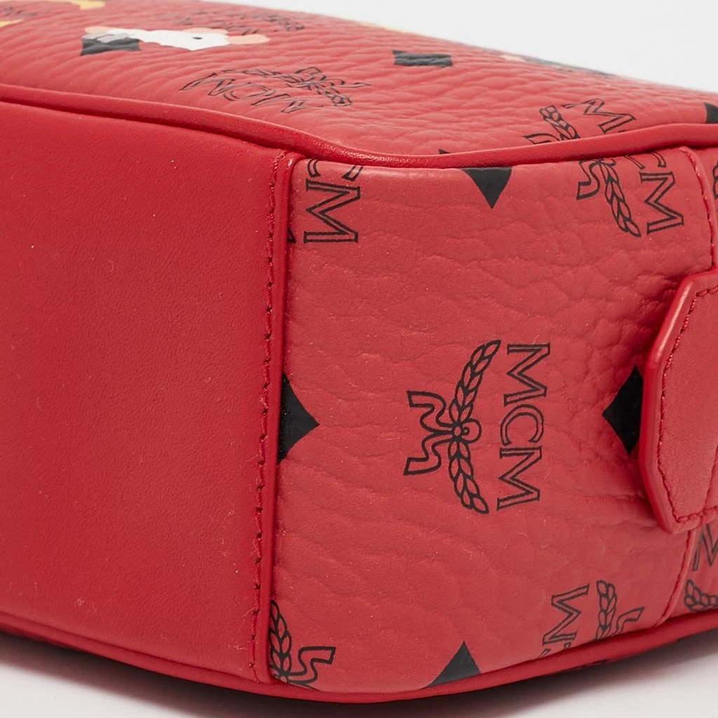 MCM MCM Red Visetos Coated Canvas and Leather 'Year Of The Mouse' Camera Bag 10