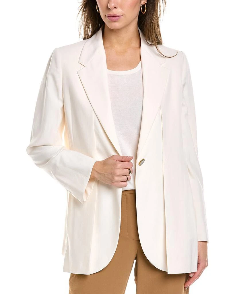 Salvatore Ferragamo Ferragamo Single Button Silk Blazer 1