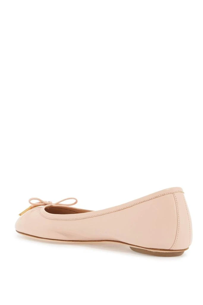 Chloé beige ballet flats in synthetic material with rope bow and flat sole 3