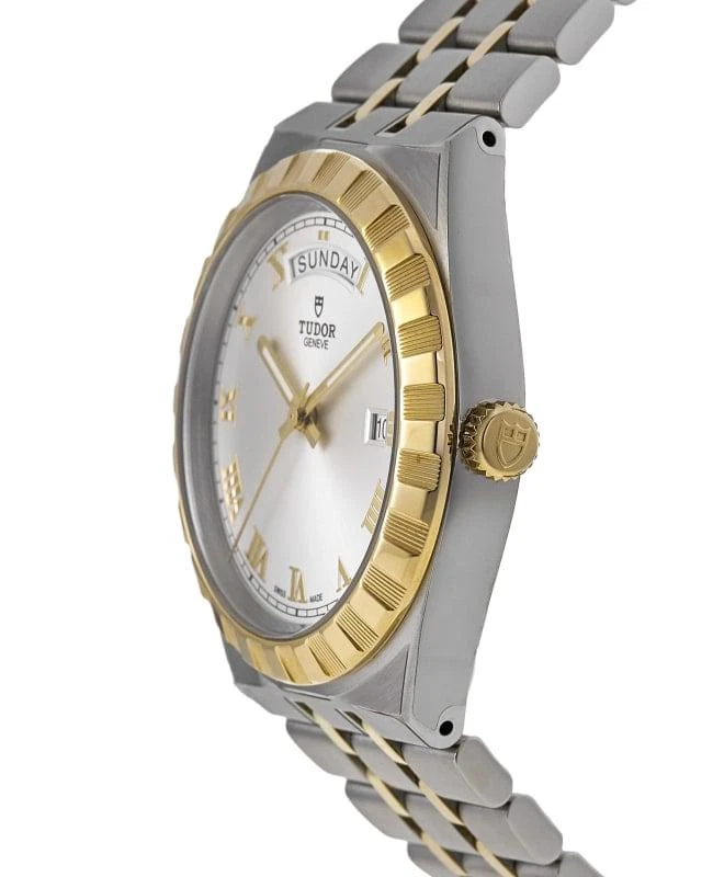 Tudor Tudor Royal Automatic Silver Dial Yellow Gold Bezel Steel Unisex Watch M28603-0001 3