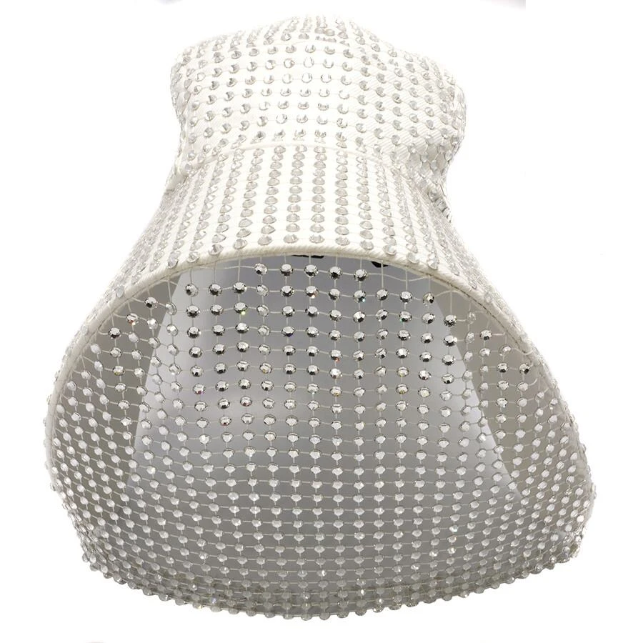 Burberry Open Box - Burberry Men's Optic White Crystal Mesh Bonnet Cap 1