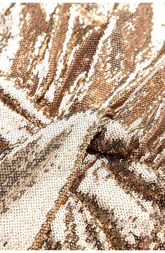 HALSTON Sya Sequin Plunge Halter Neck Cocktail Dress 7