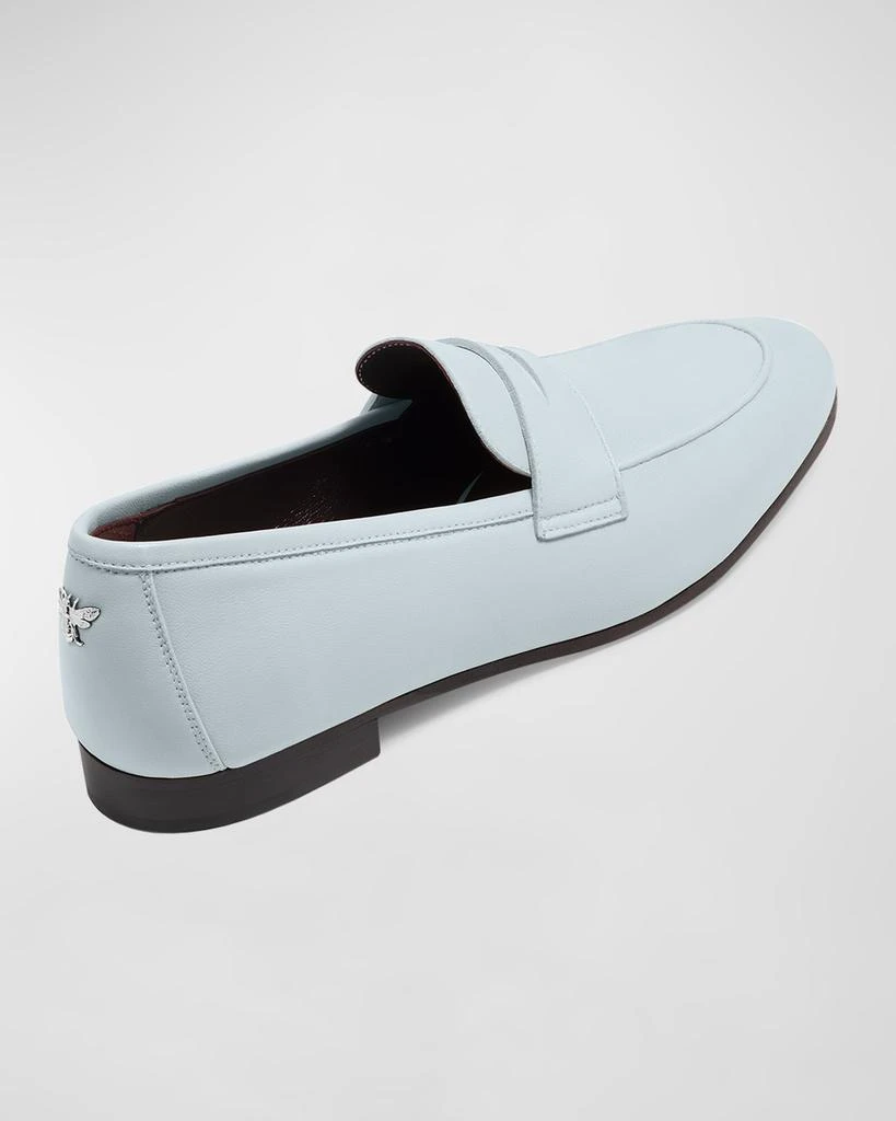 Bougeotte Leather Flat Penny Loafers 3