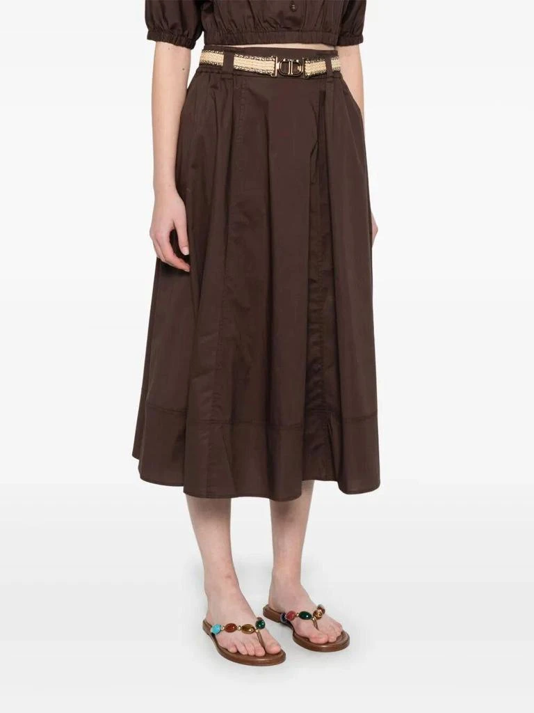 TWINSET Belted Midi Skirt 2